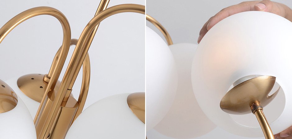 Люстра на штанге ImperiumLoft Gooseneck Pelle 123402-22