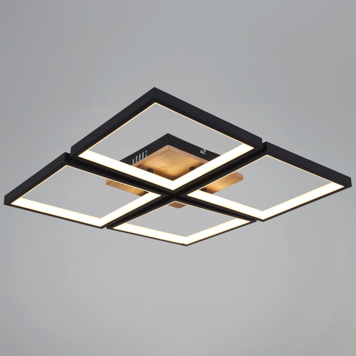 Потолочный светильник Reluce 78560-0.3-04 BK+WOOD