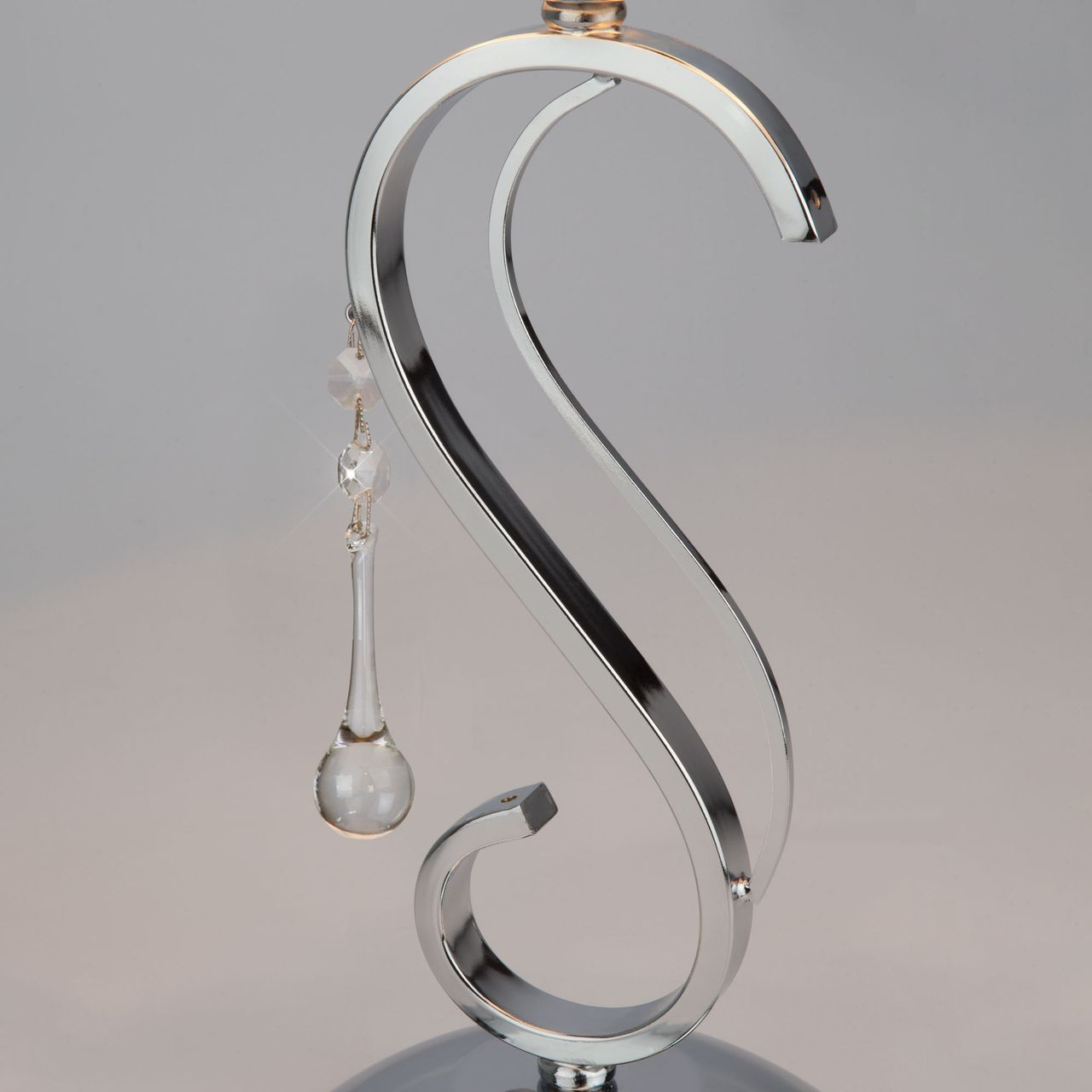 Настольная лампа Eurosvet Kelly 01053/1 хром/прозрачный хрусталь Strotskis