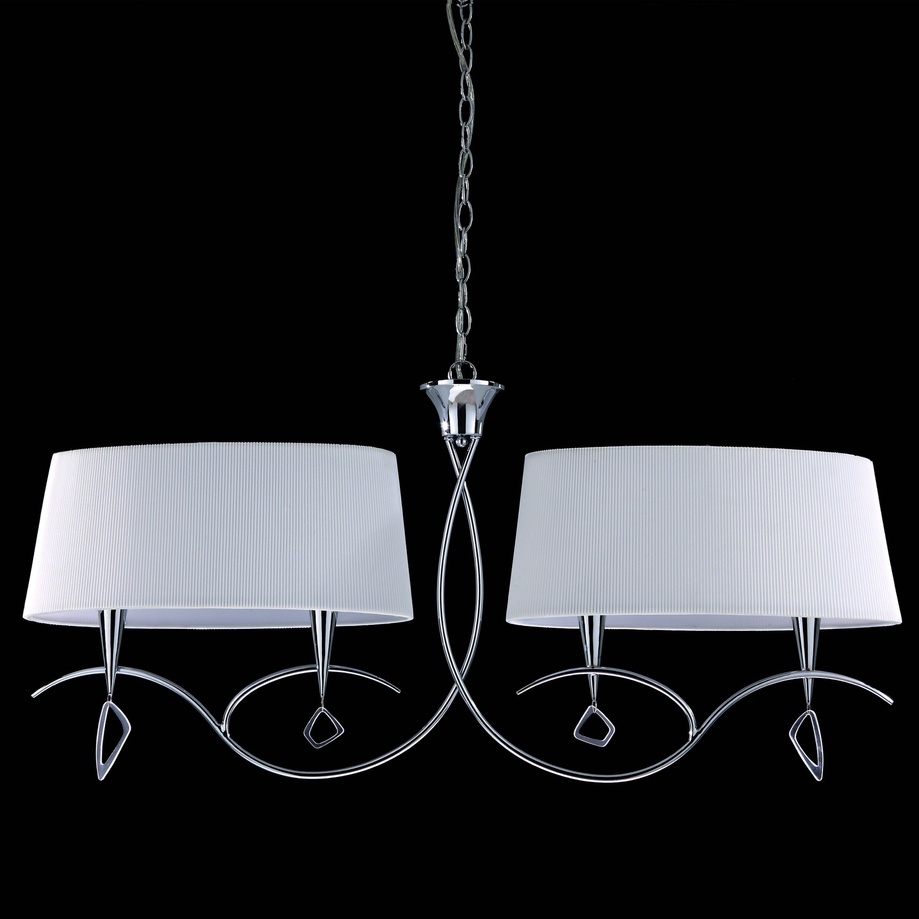 Подвесная люстра Mantra Mara Chrome - White 1642