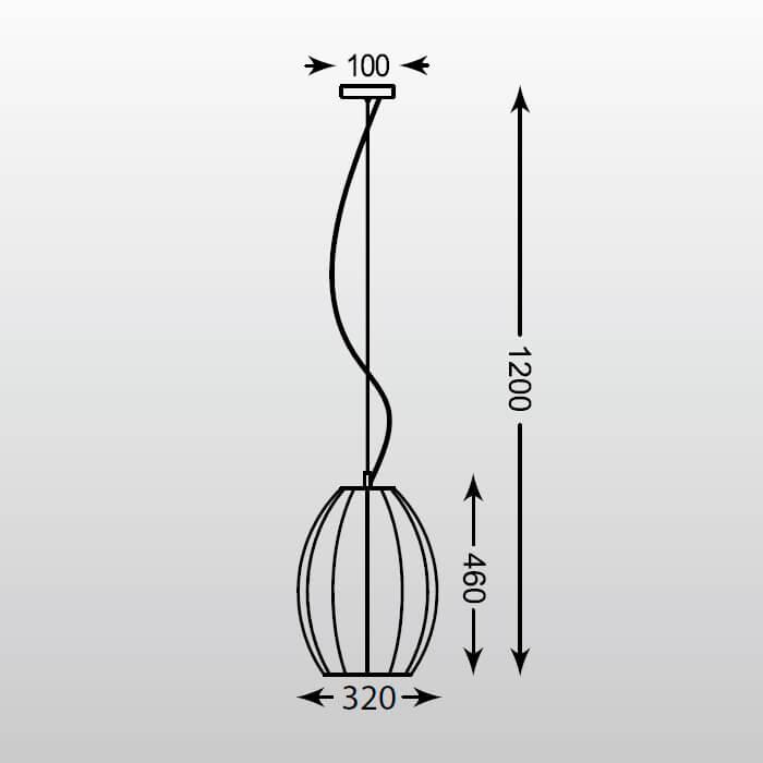 Подвесной светильник Zumaline Rame OYD-10327A-SP1