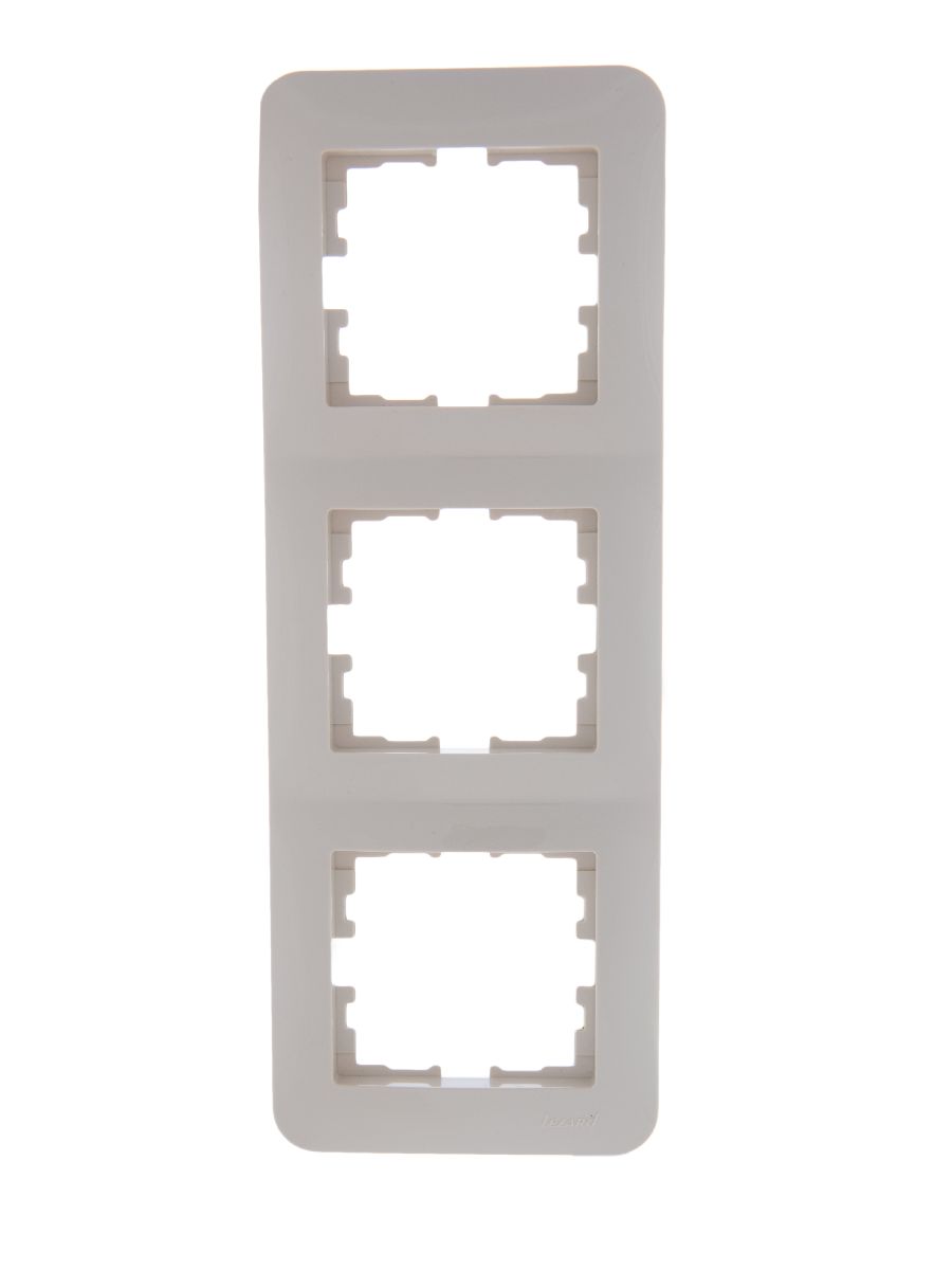 Рамка 3-местная вертикальная Lezard Karina Life 708-0300-153