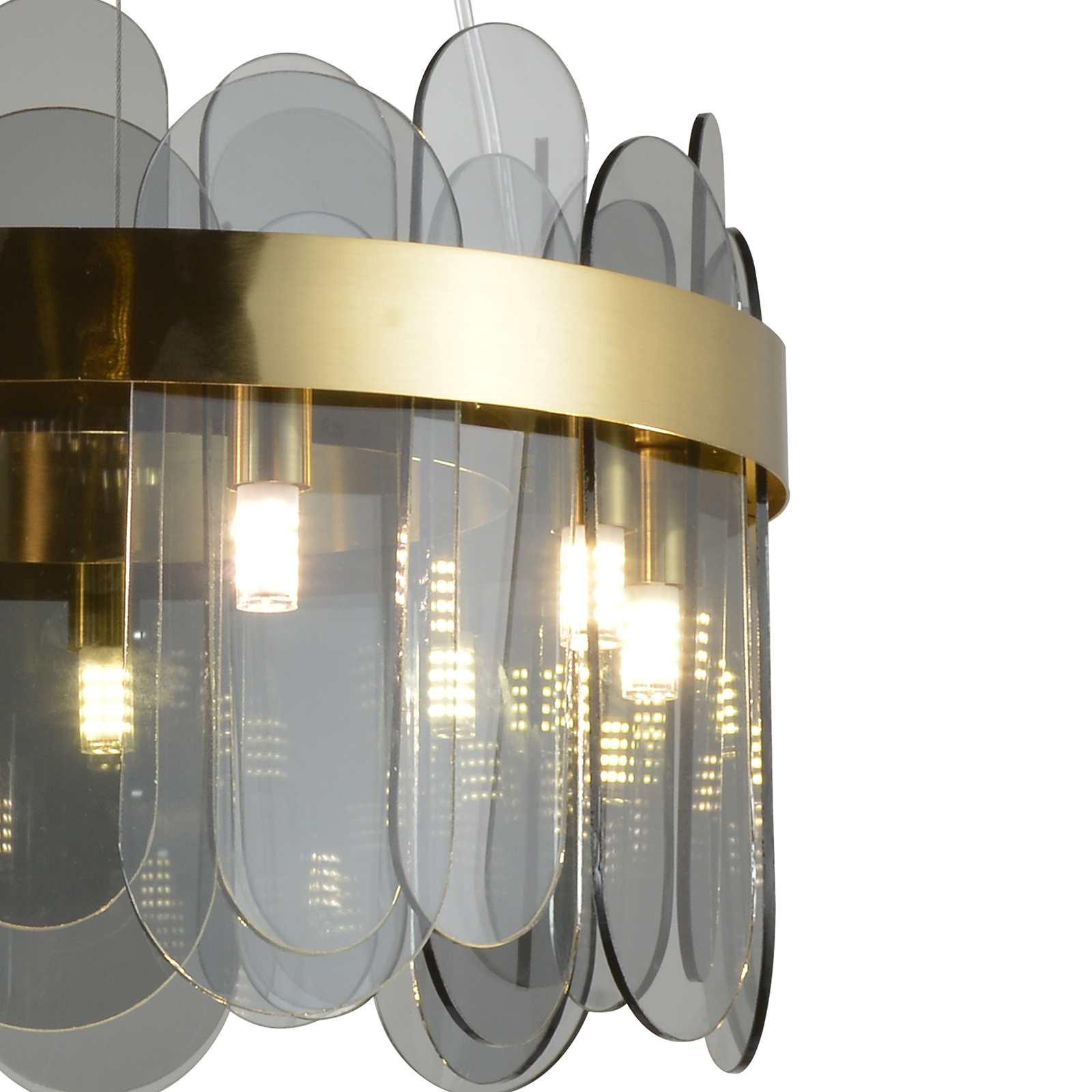 Подвесная люстра Natali Kovaltseva VALENCIA 91000/8C GOLD SATIN