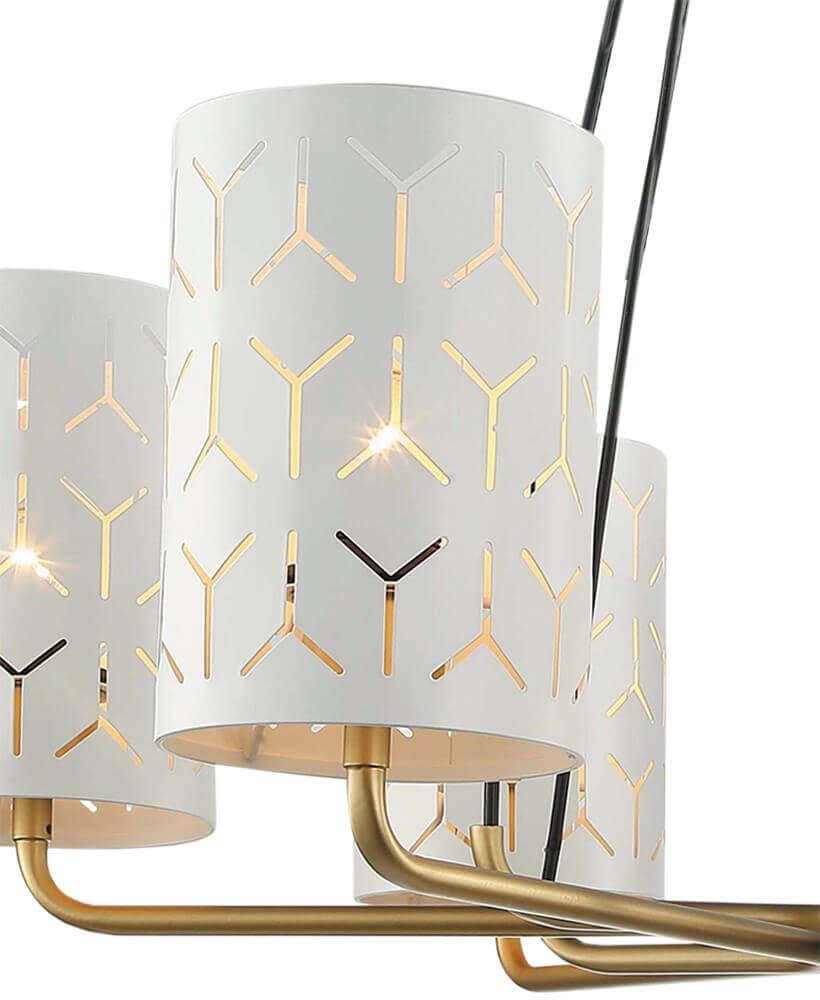 Подвесная люстра Lumien Hall Аврил 4004/6P-GD-WT