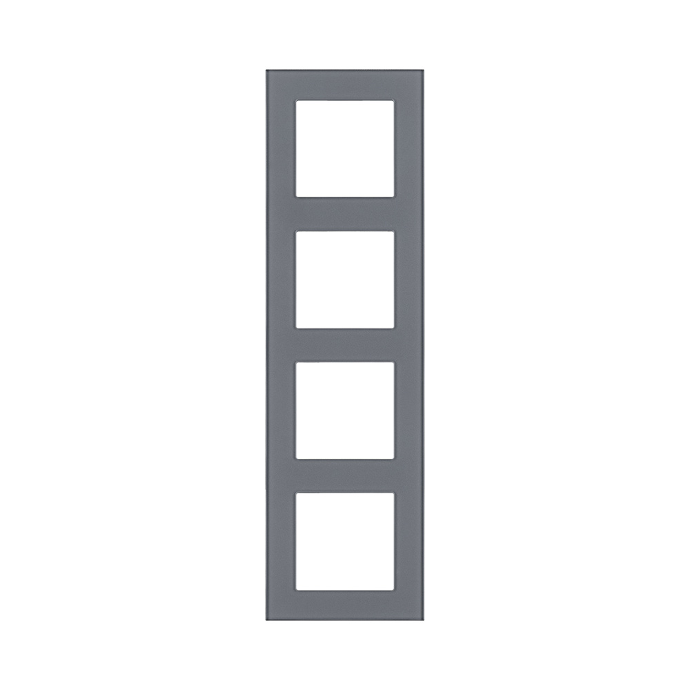 Рамка 4-постовая, стекло серый Kollinger Asthetik AS4GY