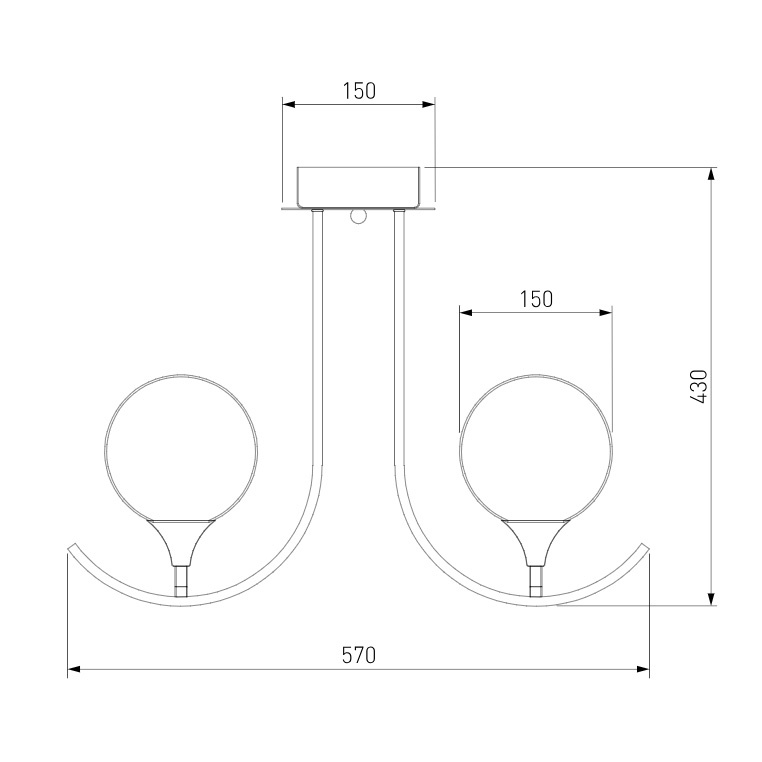 Потолочная люстра Eurosvet Moon 70101/5 золото
