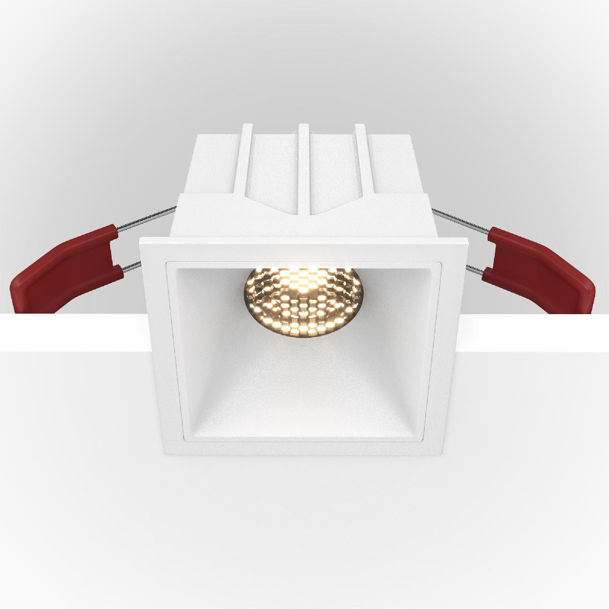 Встраиваемый светильник Maytoni Technical Alfa LED DL043-01-10W4K-D-SQ-W