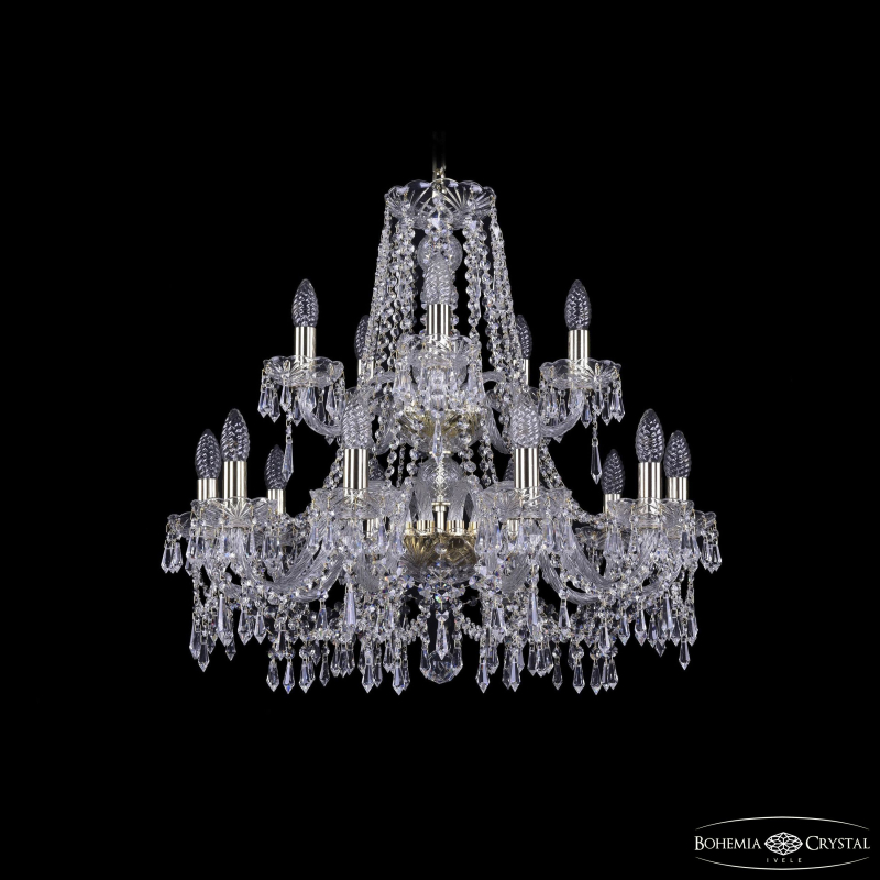 Подвесная люстра Bohemia Ivele Crystal 1403/10+5/240/2d G