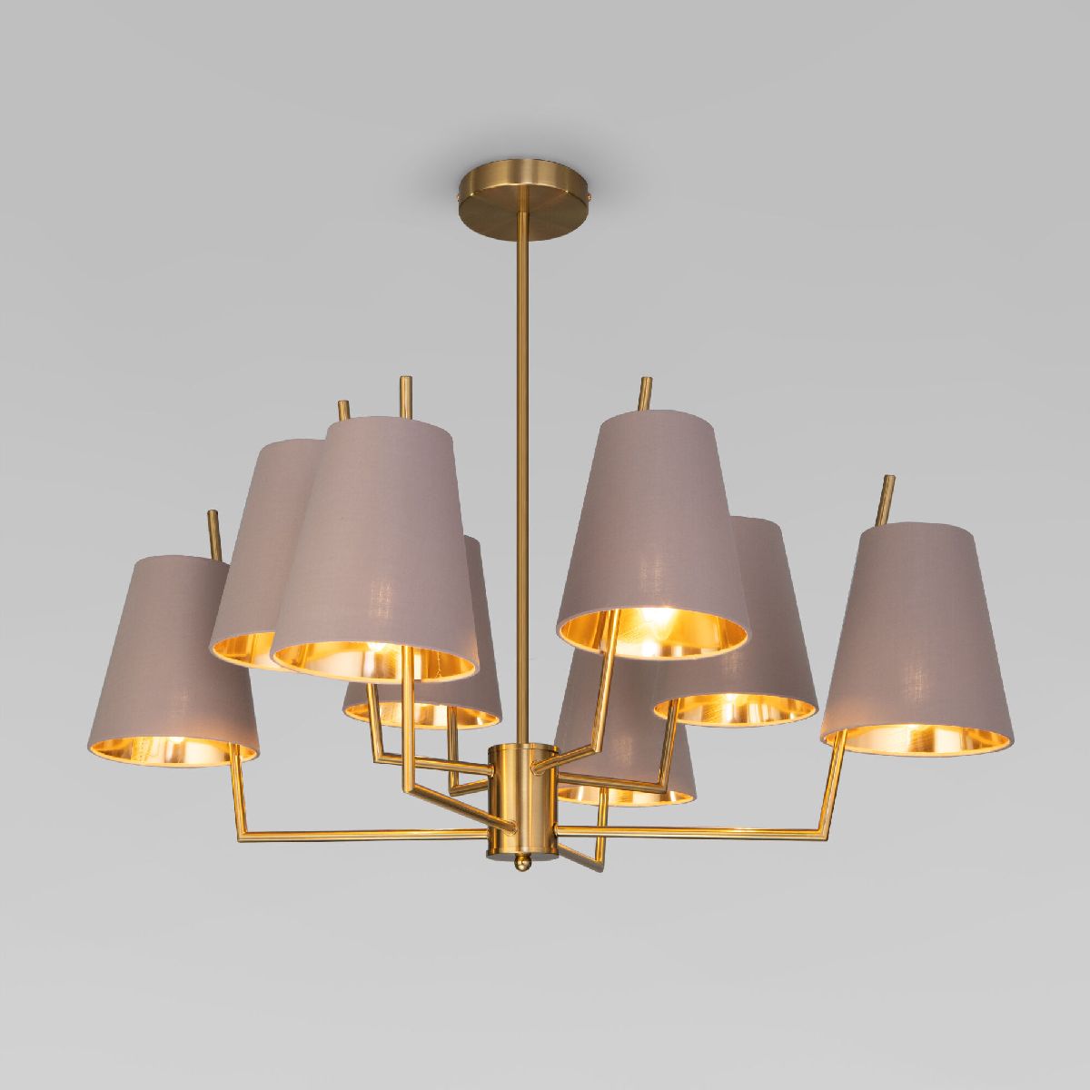 Люстра на штанге Eurosvet Topanga 60173/8 латунь Smart a069018