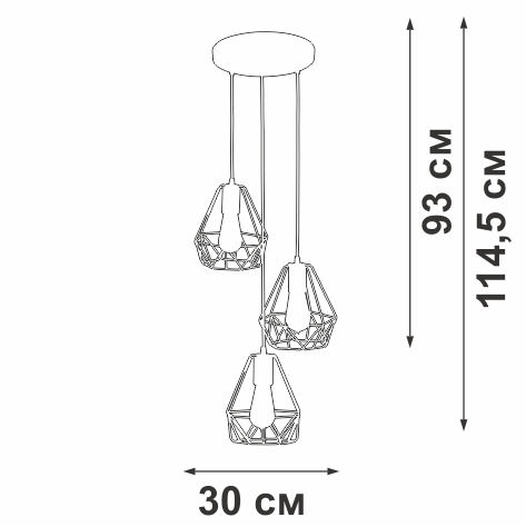 Подвесной светильник Vitaluce V47050-1/3S