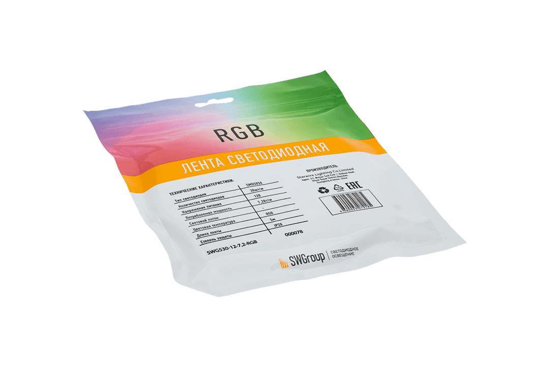 Светодиодная лента SWG SWG530-12-7.2-RGB 000078