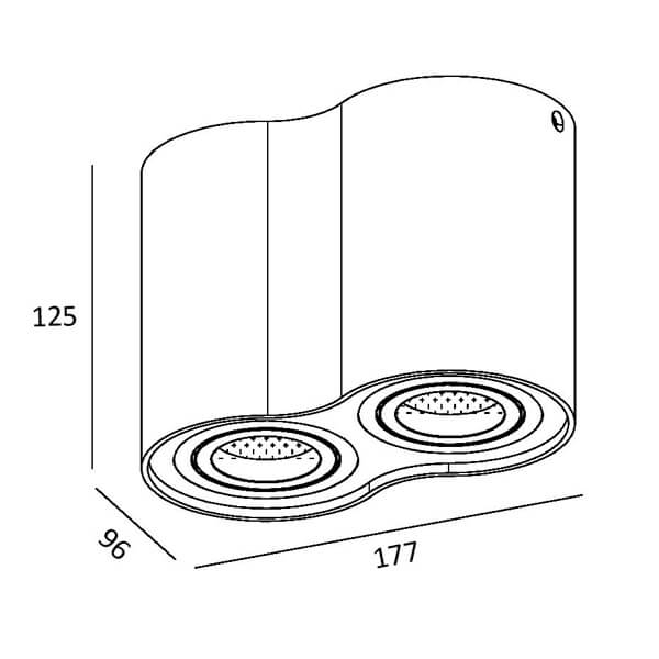 Потолочный светильник Zumaline RONDOO SL2 50407-WH