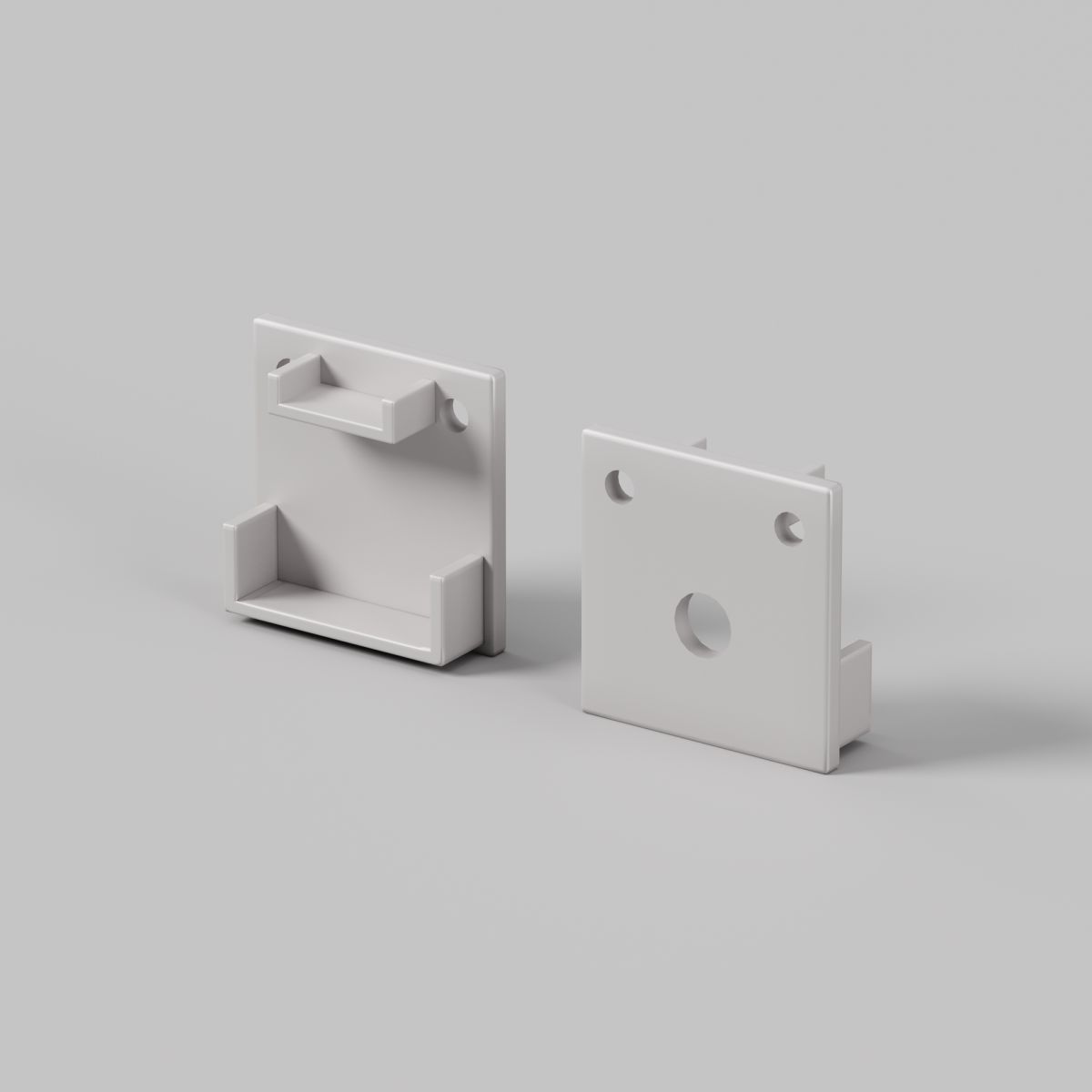 Комплект заглушек для профиля 20×20 2шт Maytoni Led Strip ALM-2020B-EC 642077