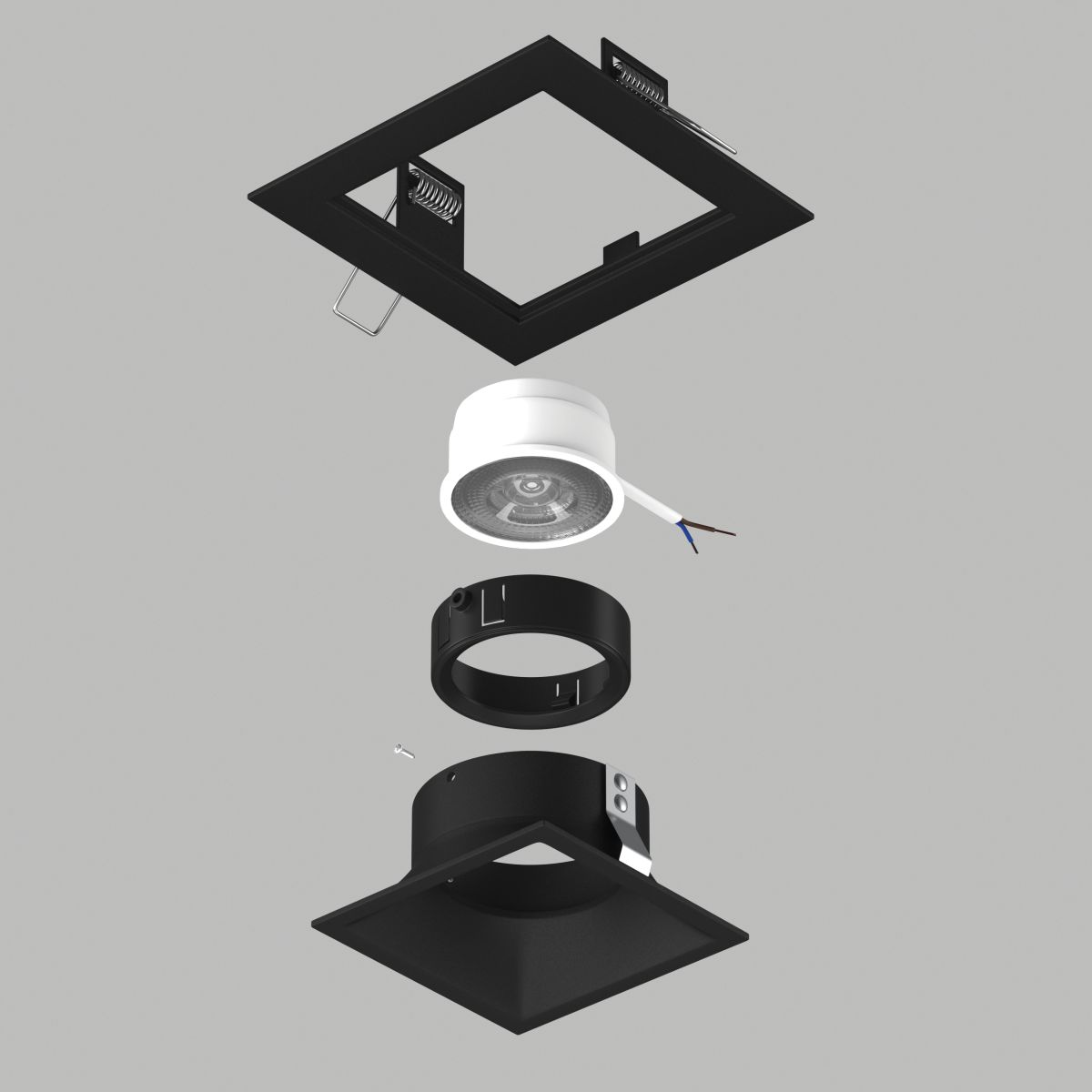 Встраиваемый светильник Lightstar Domino (214517+214507+214007) D51707BMOD