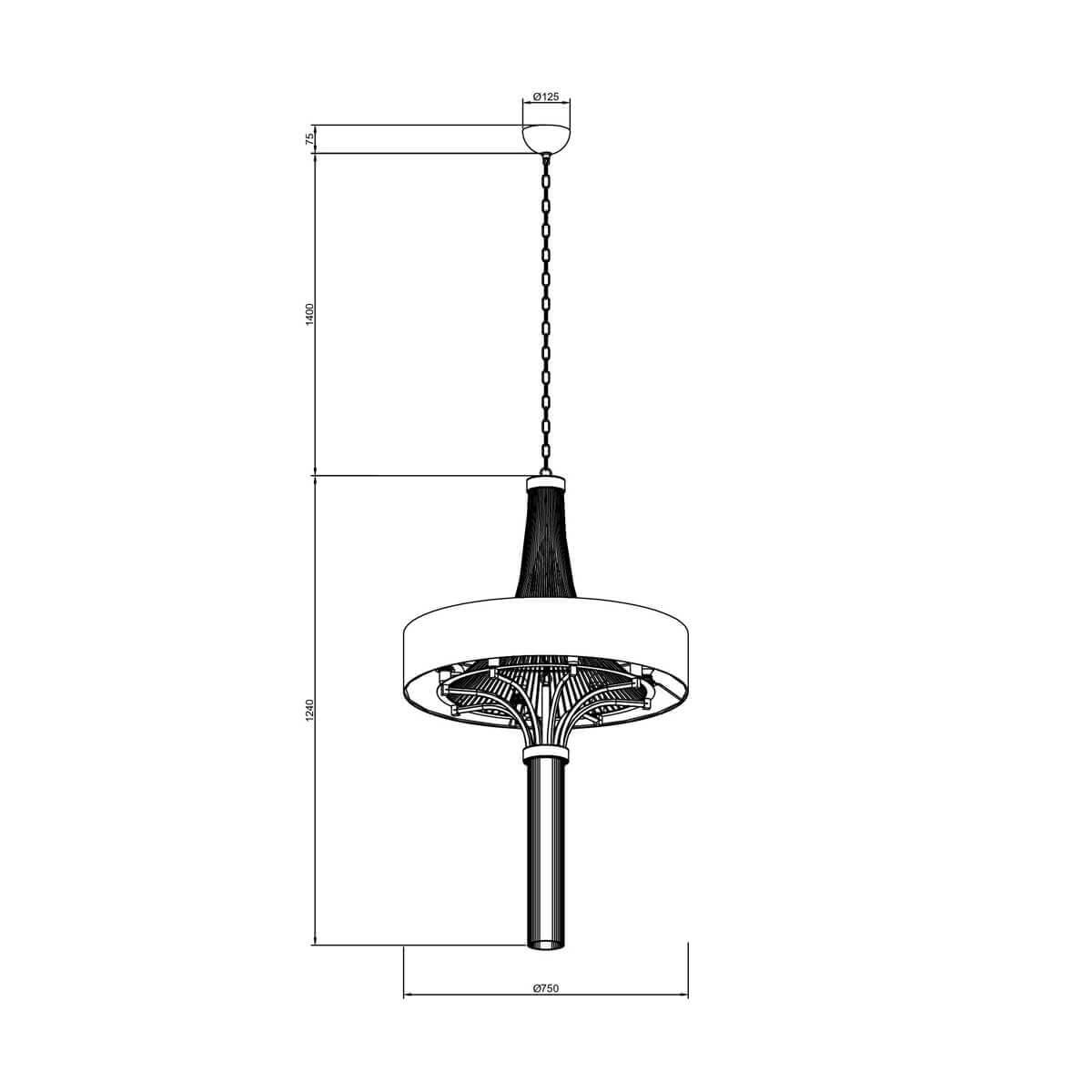 Подвесная люстра Newport 7708/C Bronze М0059721