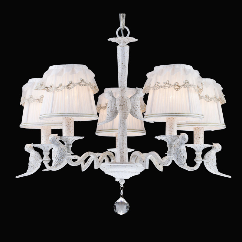 Подвесная люстра Natali Kovaltseva ORIOLE 70011-5C WHITE GOLD