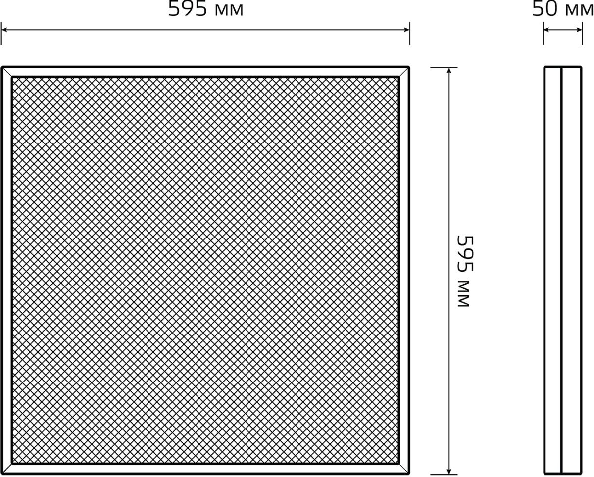 Светодиодная панель Gauss Mir G1-A0-00070-01G03-4003540