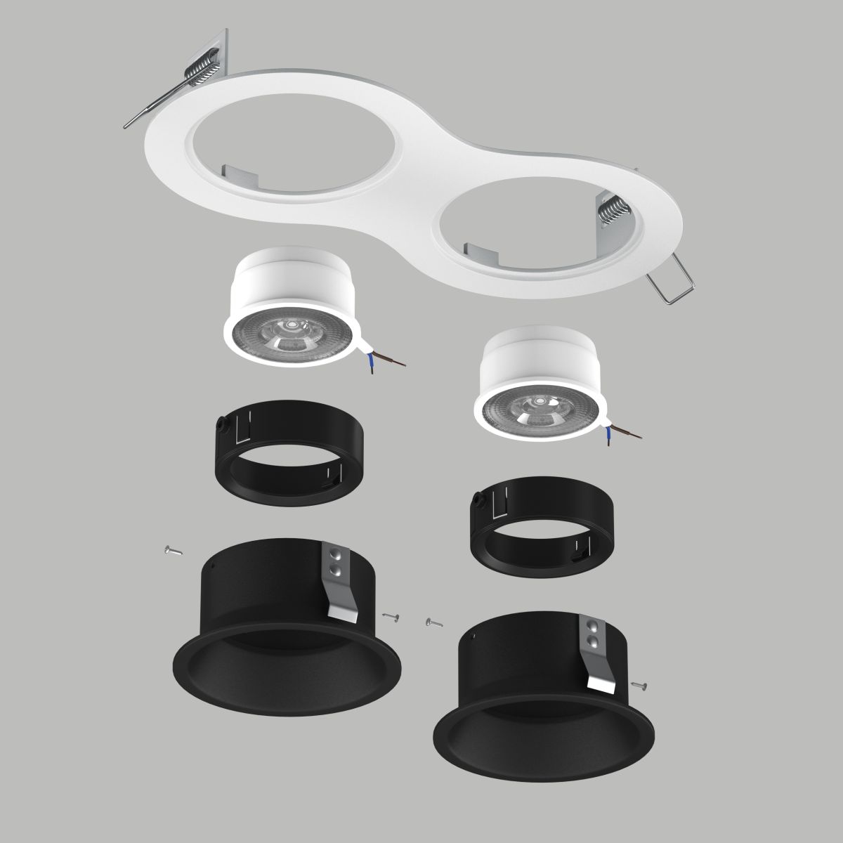 Встраиваемый светильник Lightstar Domino (214626+214607+214607+214006+214006) D6260707WMOD