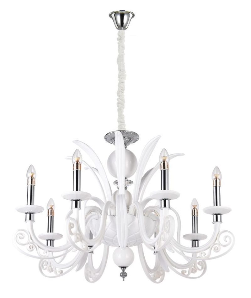 Подвесная люстра Crystal Lux Letisia SP8 White