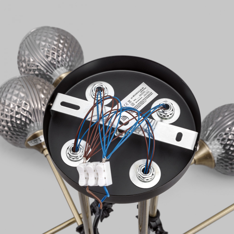 Потолочная люстра IMEX MD.5299-8-S-AB+BK