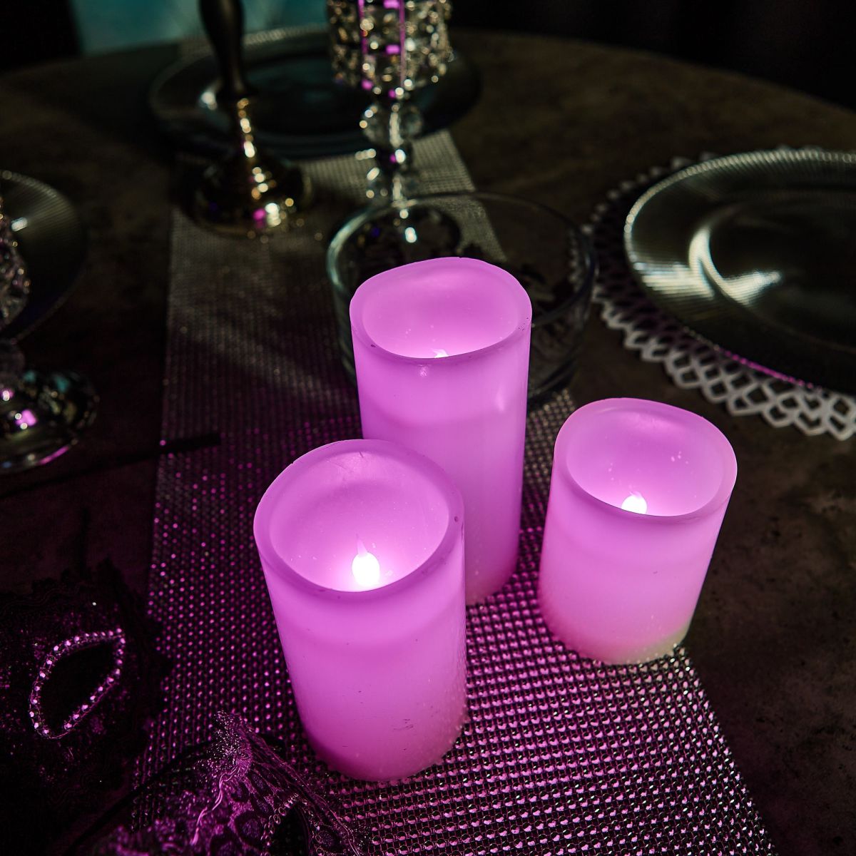 Набор свечей светодиодных Uniel ULD-F052 RGB RC CANDLE SET3 UL-00007259