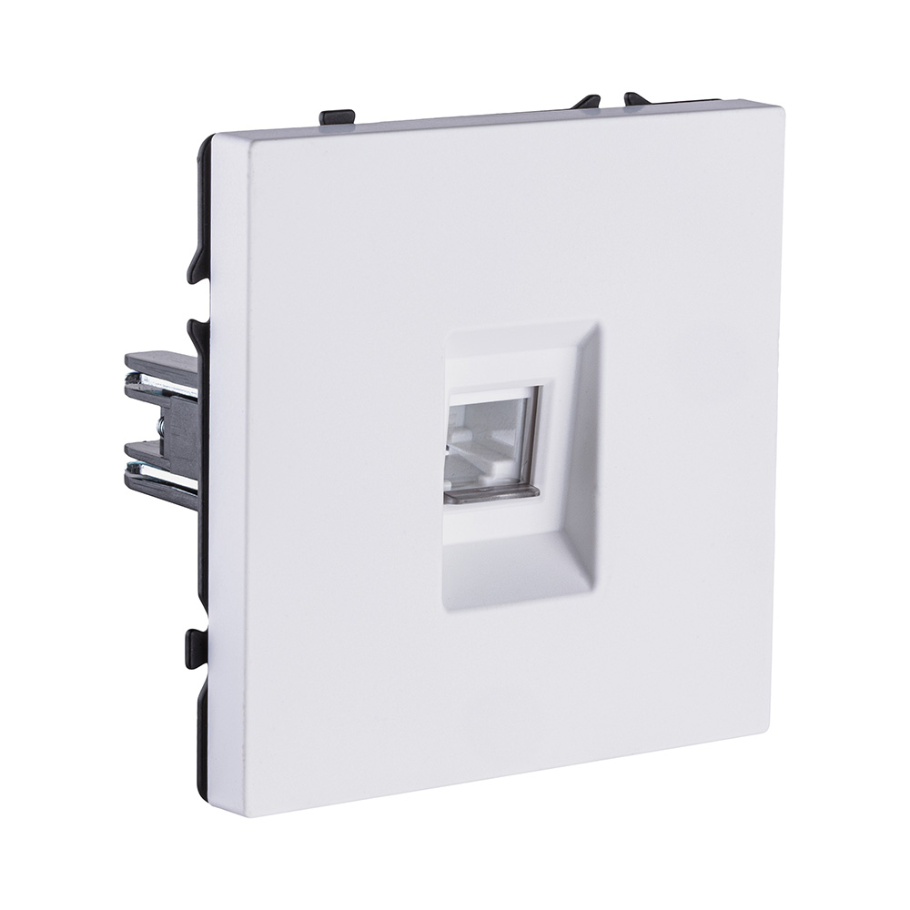 Розетка телефонная RJ11, белый глянцевый Kollinger Eclipse EC-019WG