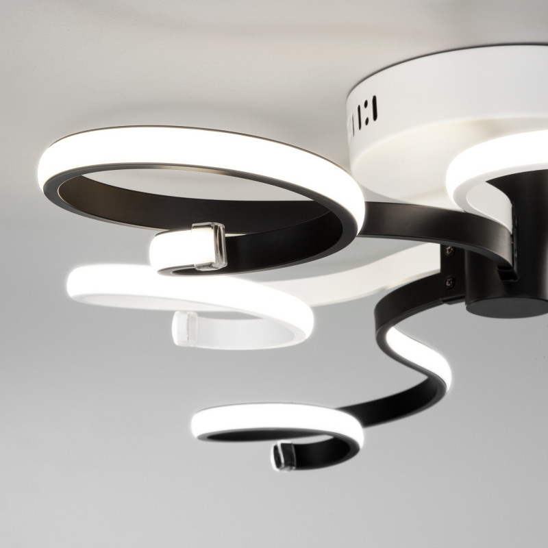 Потолочная люстра Eurosvet 90149/3 белый/черный