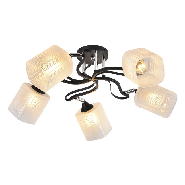 Потолочная люстра Seven Fires Etien SF3353/5C-BK-CR-WT