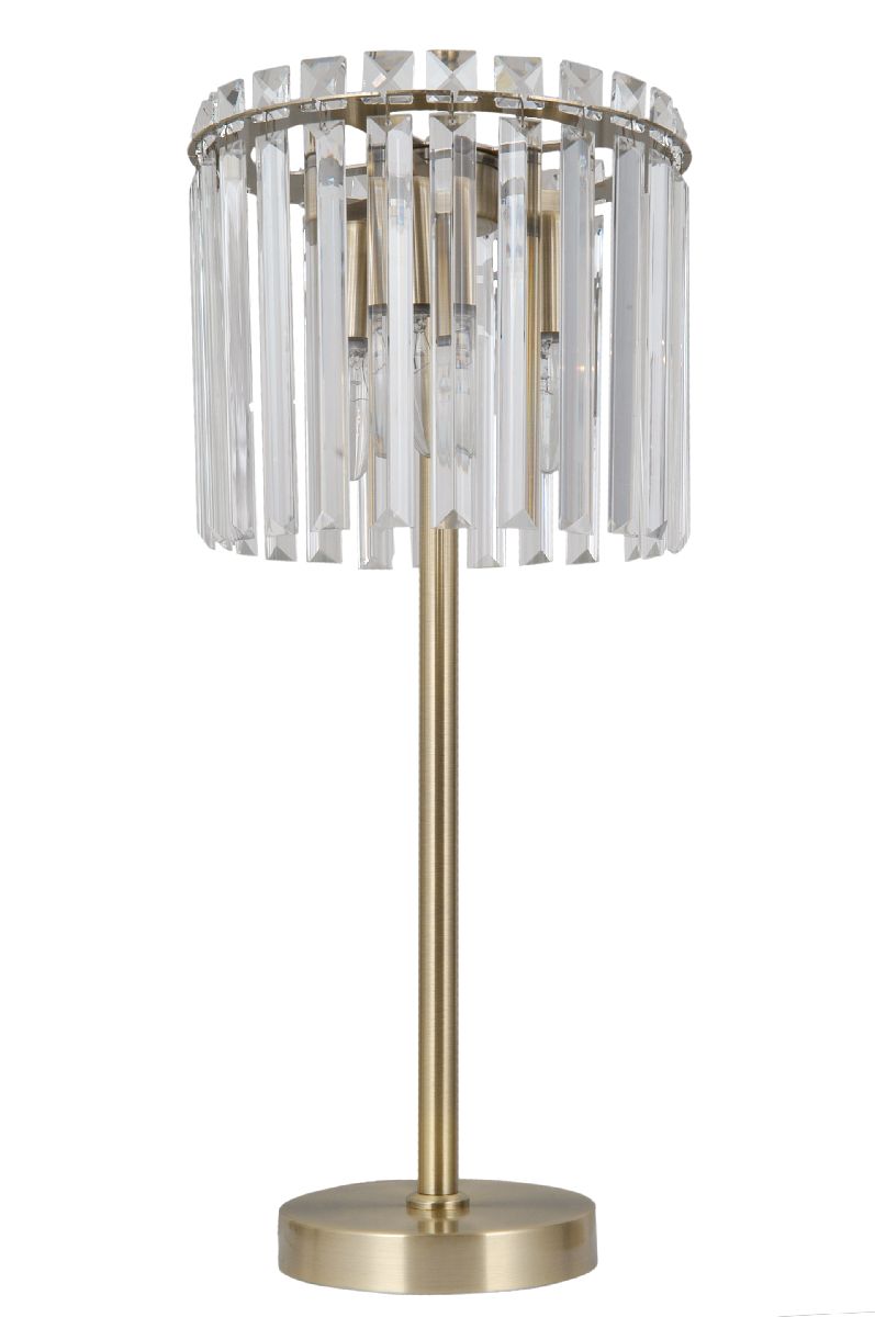 Настольная лампа хрустальная Moderli Levi V10762-3T