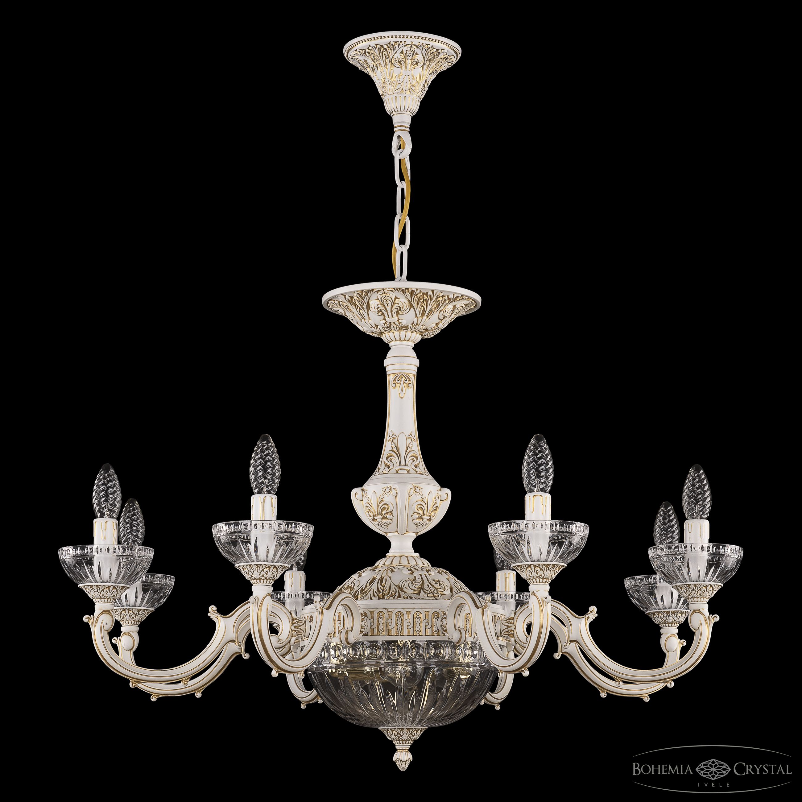 Подвесная люстра Bohemia Ivele Crystal AL78101P/8/250 WMG P Clear/M-1G