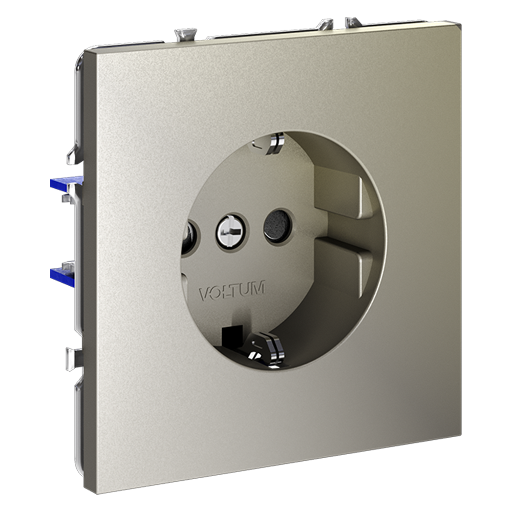 Розетка со шторками Voltum S70 VLS040204 (шелк)