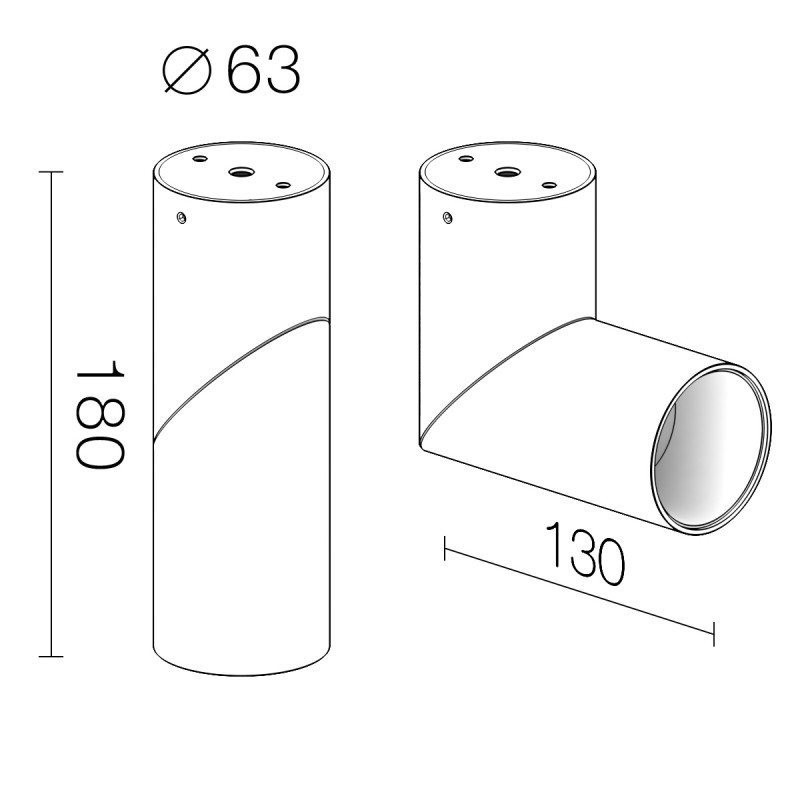 Влагозащищенный светильник LeDron CSU0809 BLACK 00000013764