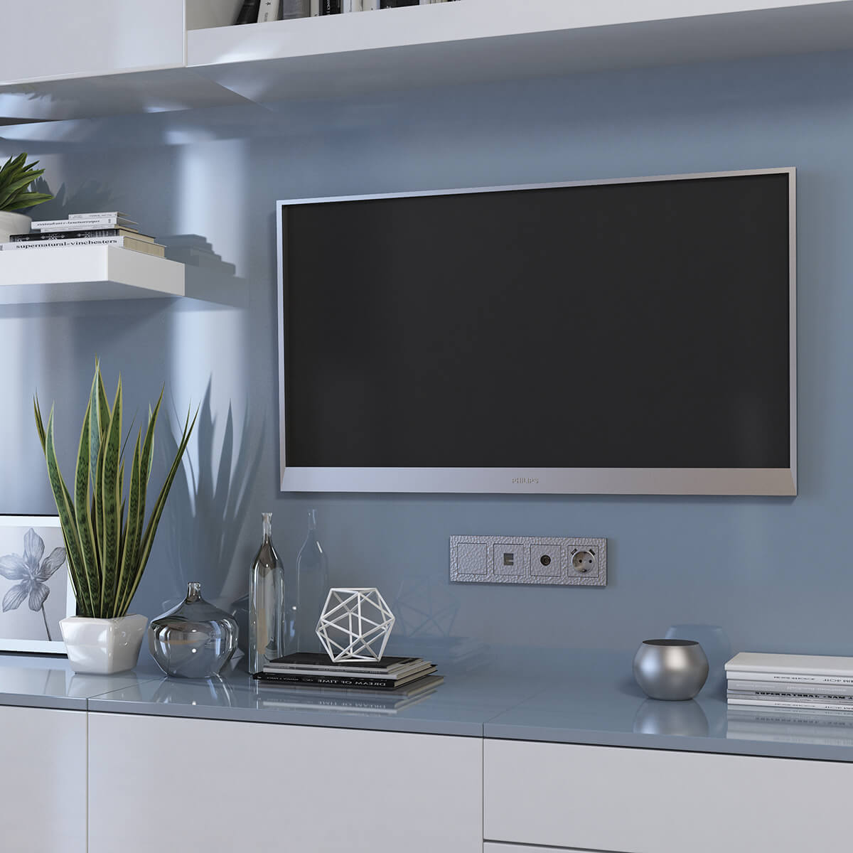 Розетка Werkel Hammer серебряный 4690389163036