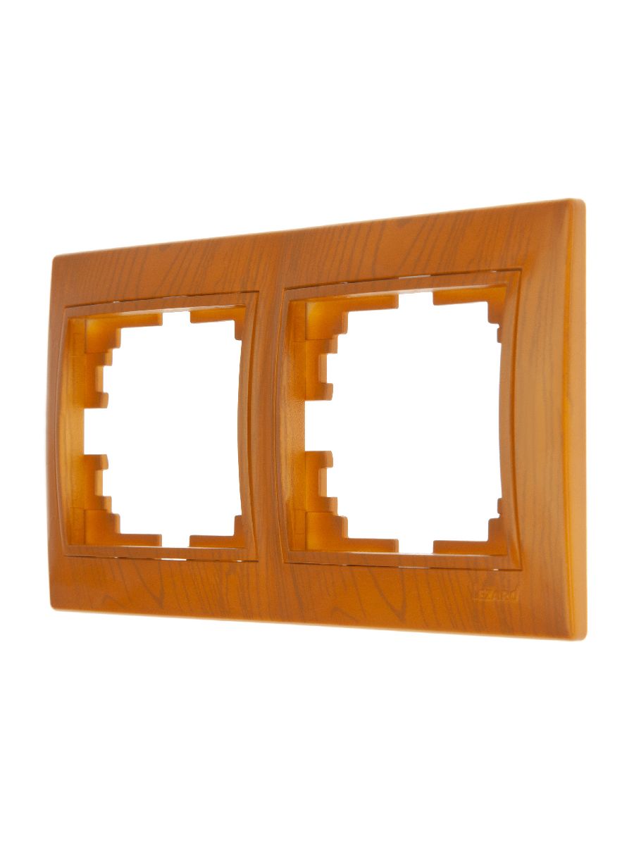 Рамка 2-местная горизонтальная Lezard Mira 701-0701-147