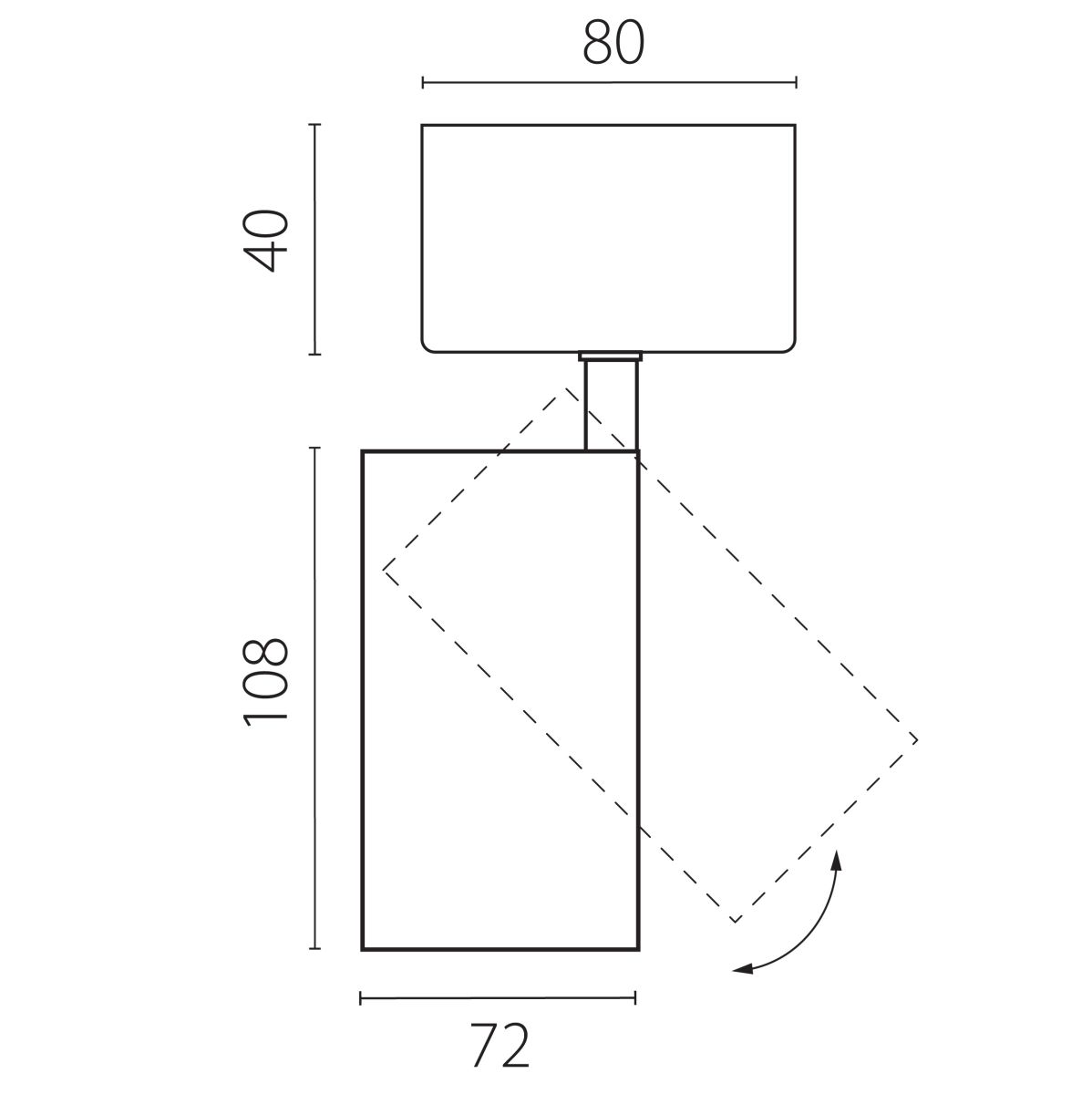 Накладной светильник Lightstar Alta Base A5247SO