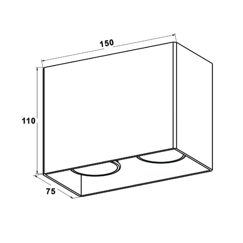 Потолочный светильник Zumaline RONBOX SL ACGU10-065