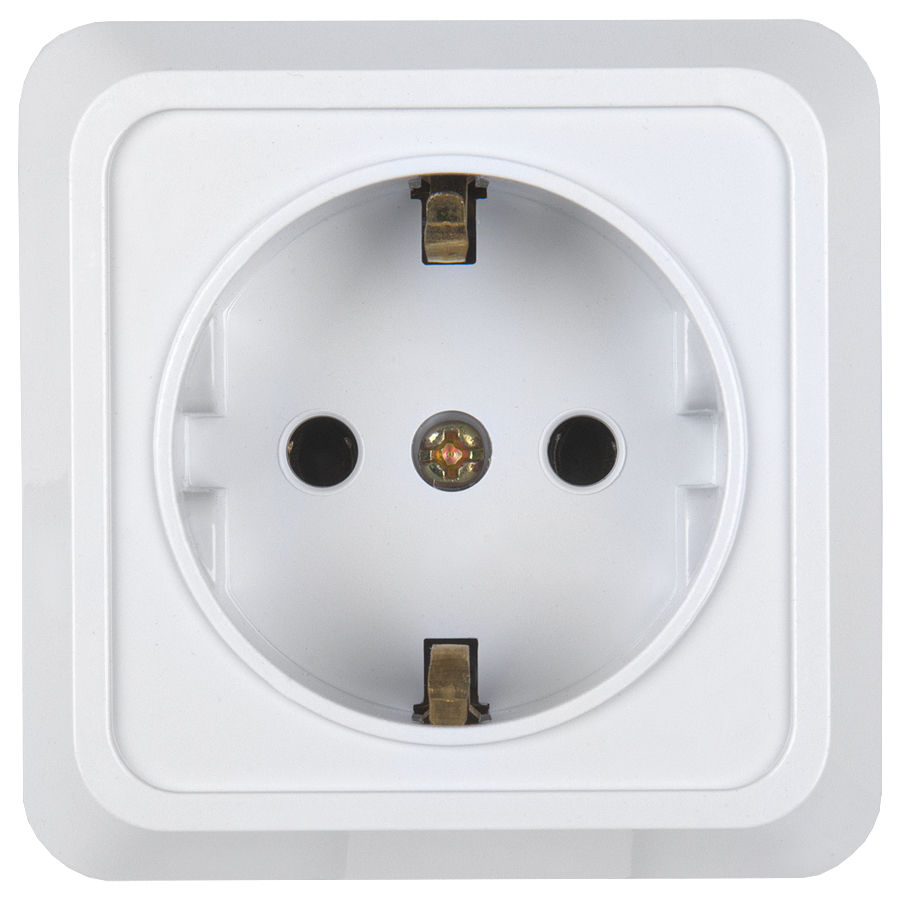 Розетка двойная 2П+3 General Альфа 477007