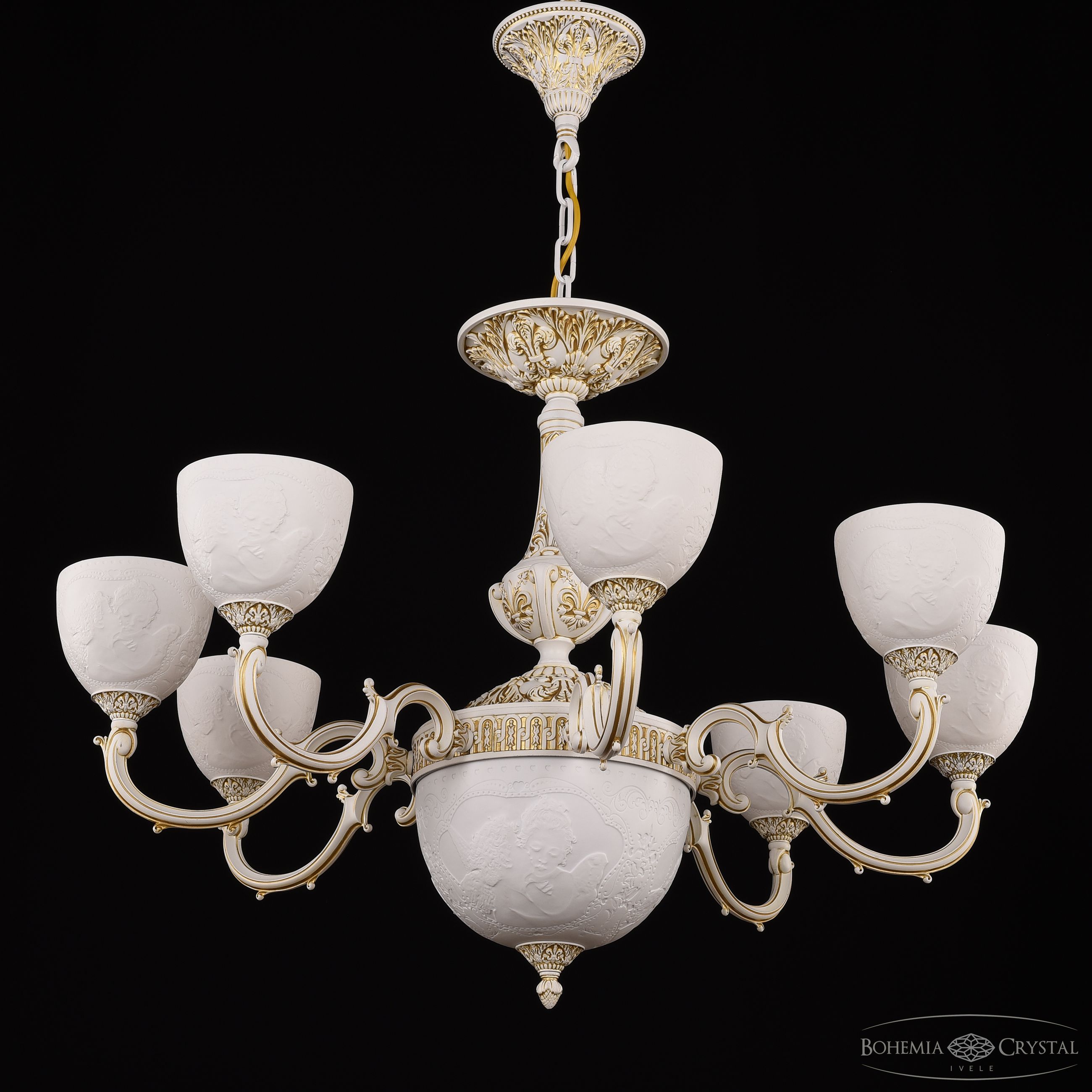 Подвесная люстра Bohemia Ivele Crystal AL78101P/8/250 WMG P1 U Angel