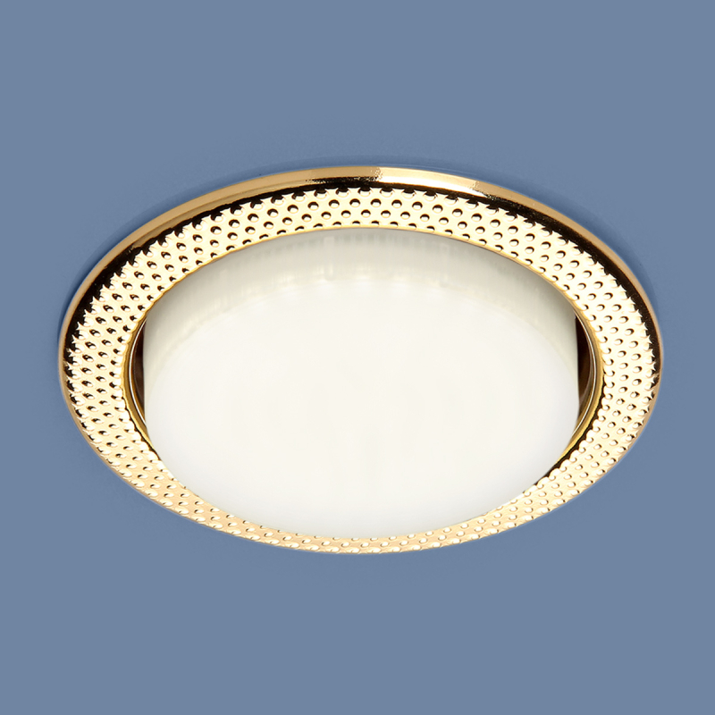 Встраиваемый светильник Elektrostandard 1066 GX53 GD золото 4690389078699