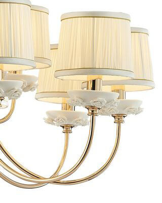 Подвесная люстра Lumien Hall Эрин 1030/15H-GD-WT