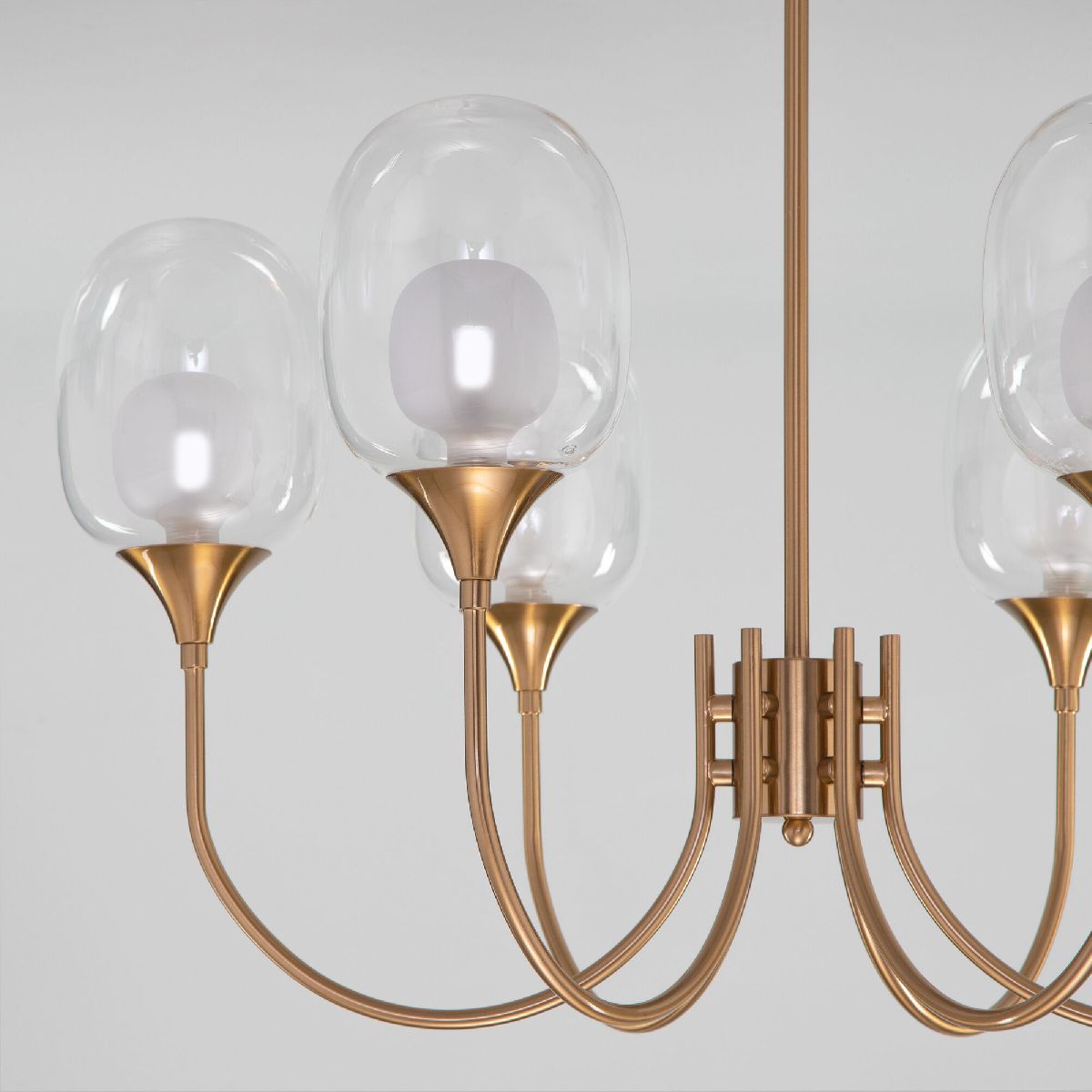 Люстра на штанге Eurosvet Spritz 70217/6 латунь Smart a064749