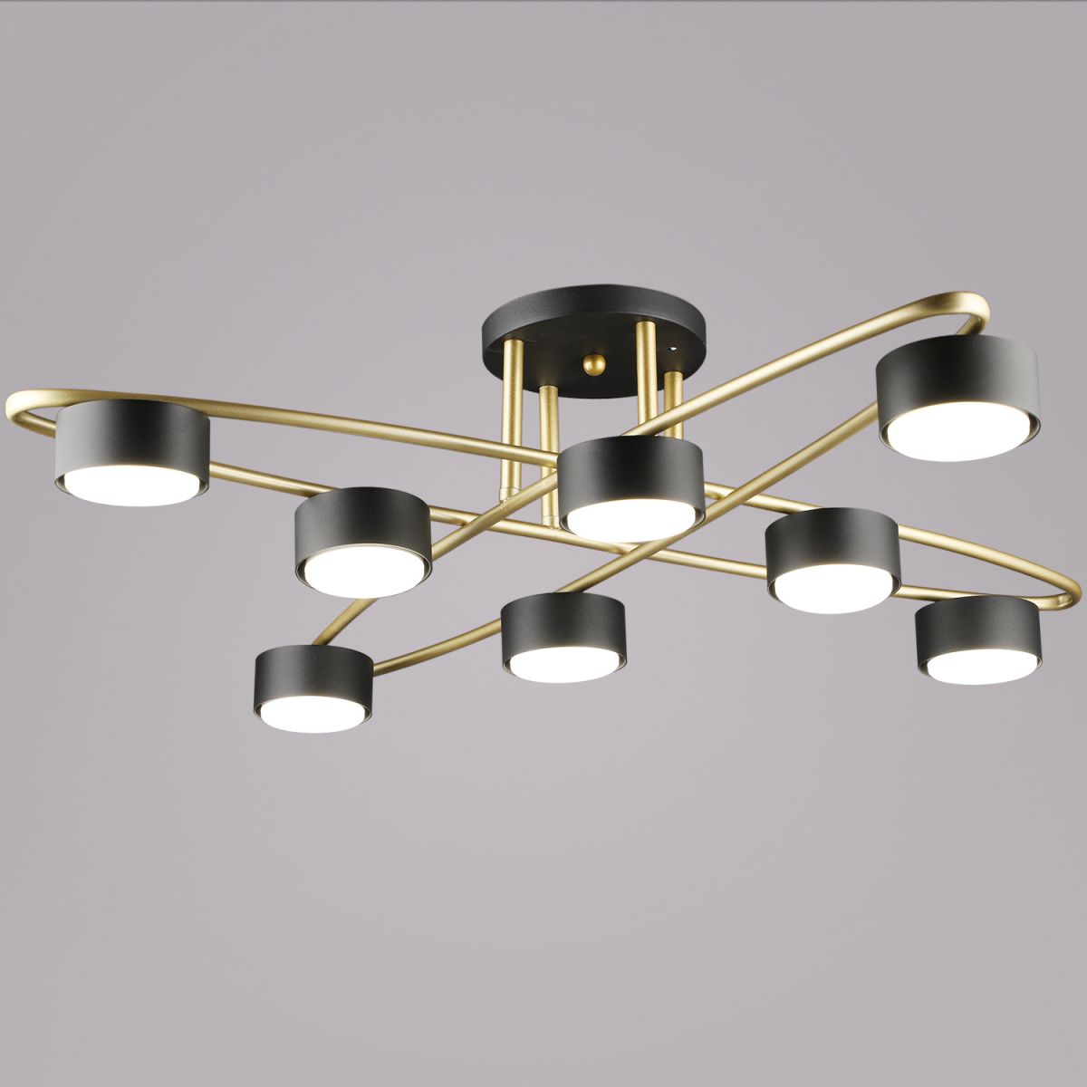 Потолочная люстра Reluce 06658-0.3-08 GD+BK GX53