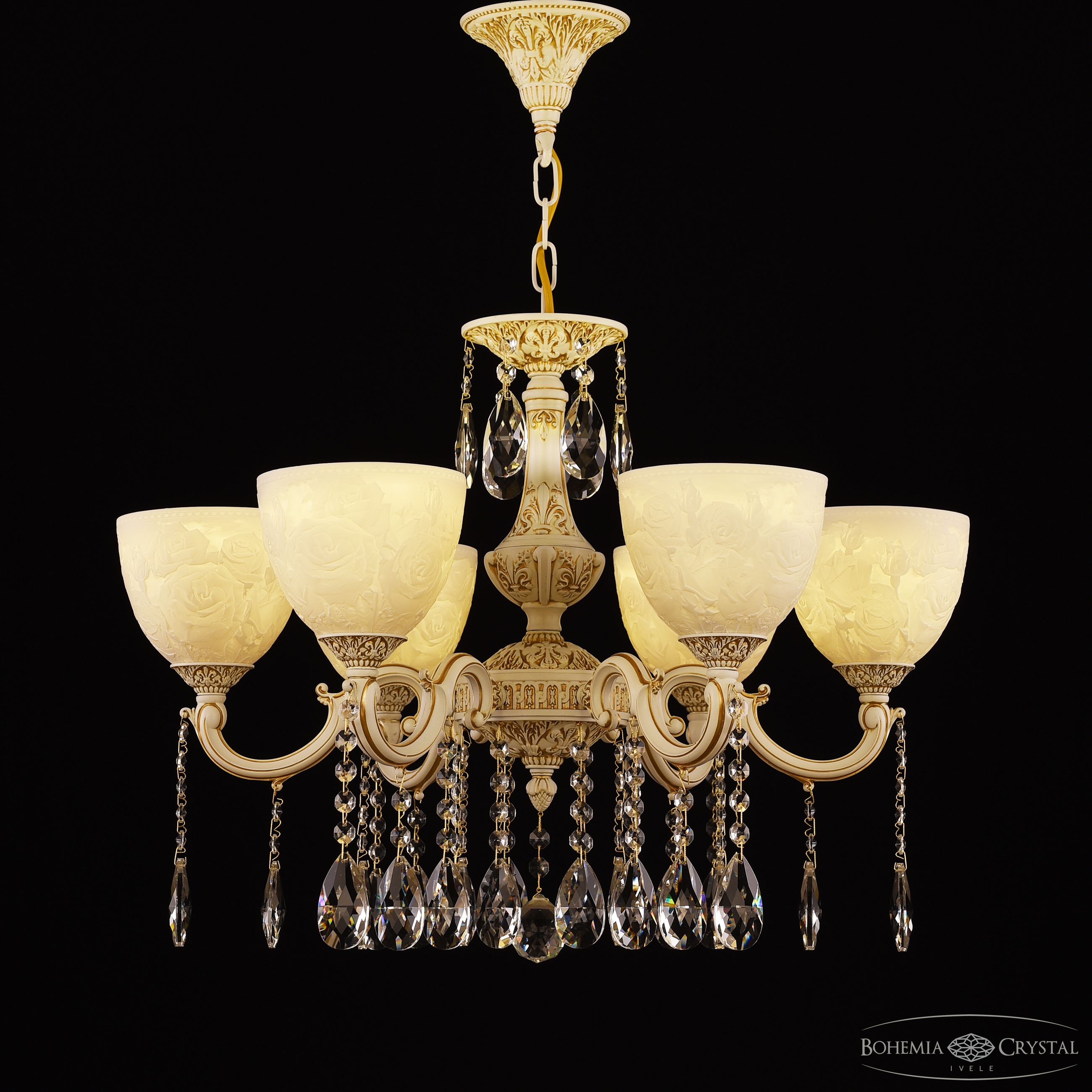 Подвесная люстра Bohemia Ivele Crystal AL78101/6/175 A WMG P1 U Rose
