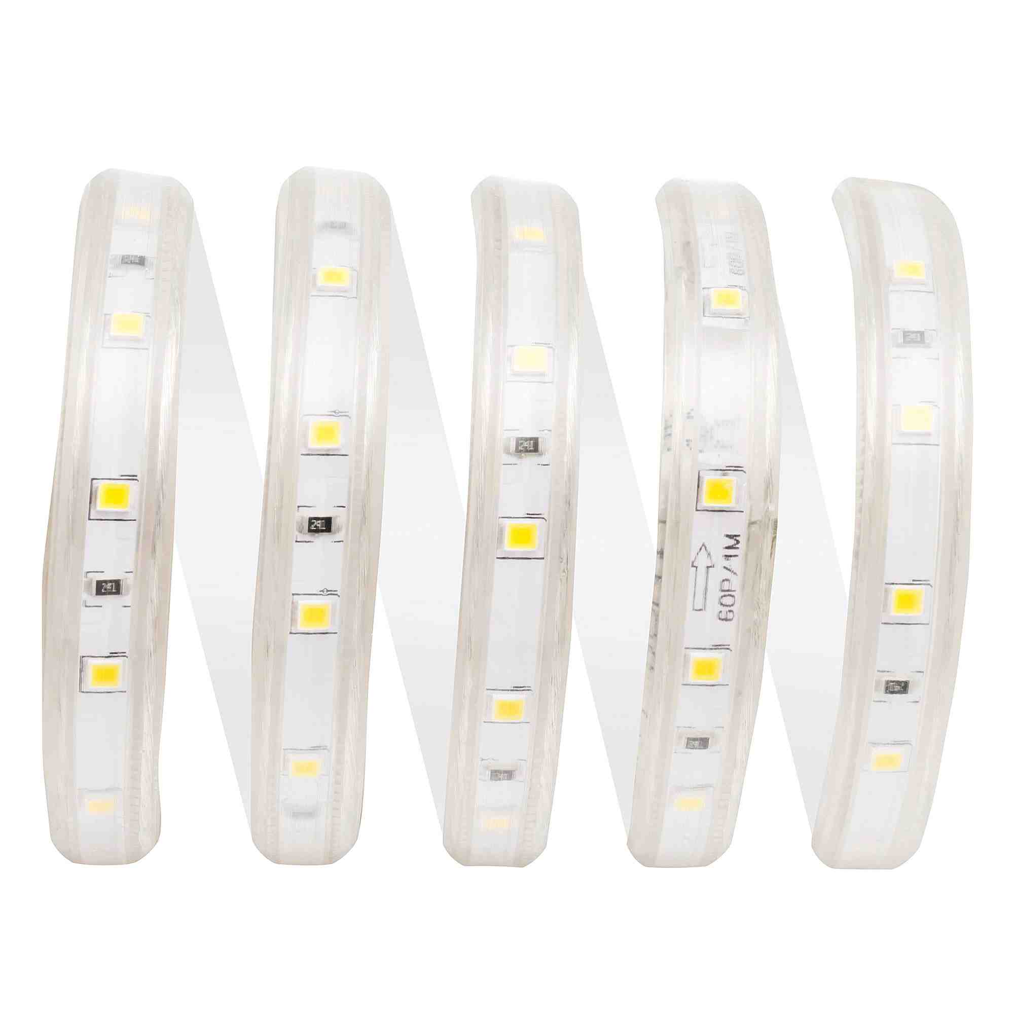 Комплект светодиодной ленты Apeyron 220В 4,8Вт/м smd3528, 60д/м IP65 300Лм/м 5м 6500К, (шнур питания 220В заглушка-1шт, крепеж-5шт) SL-04