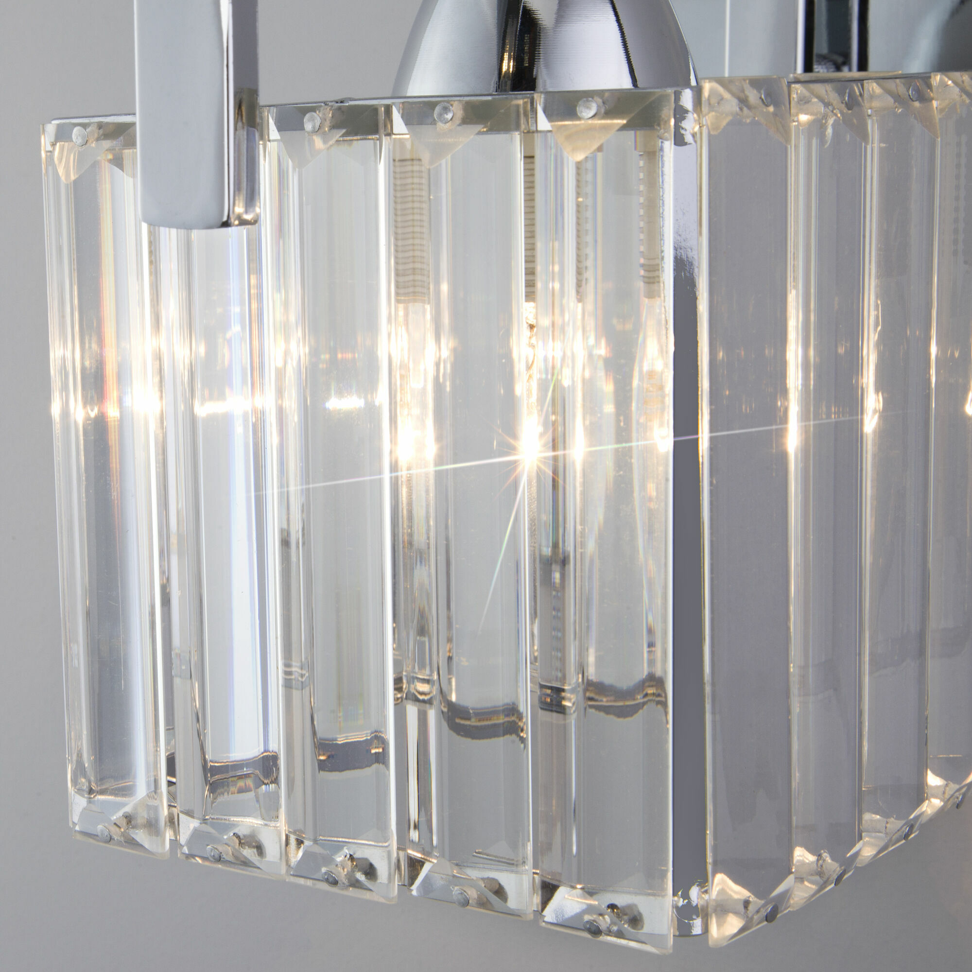 Хрустальное бра Eurosvet April 10126/1 хром/прозрачный хрусталь Strotskis (10117/1)