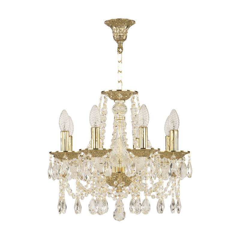 Подвесная люстра Bohemia Ivele Crystal 1607/8/141 G