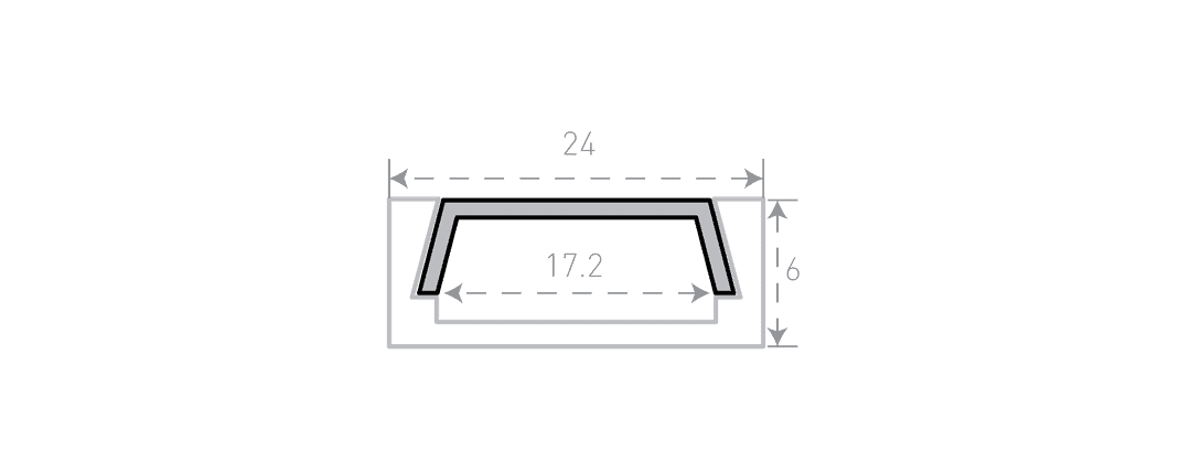 Профиль алюминиевый SWG SF-2006 000987