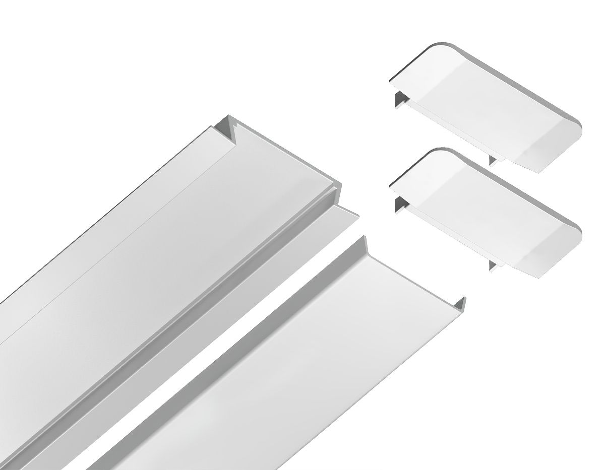 Алюминиевый встраиваемый профиль Ambrella Light Alum Profile GP1100WH