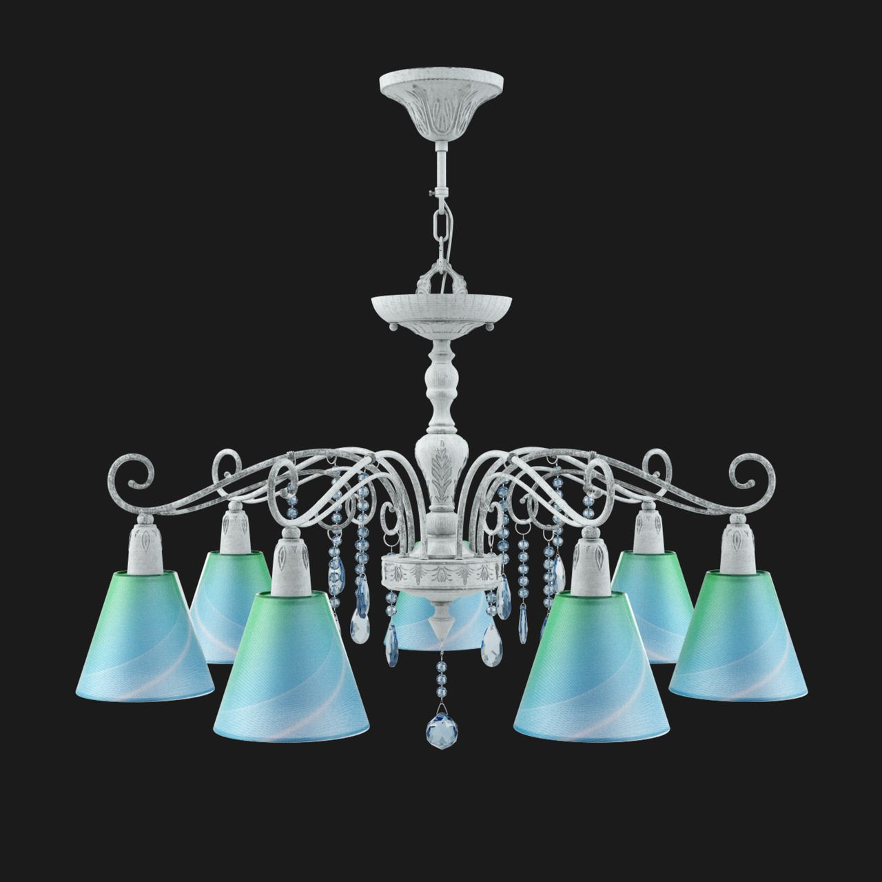 Подвесная люстра Lamp4you Provence E4-07-G-LMP-O-18-CRL-E4-07-GB-DN