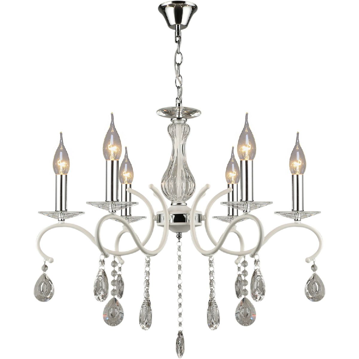 Подвесная люстра Reluce 03809-0.4-06 WT+CH